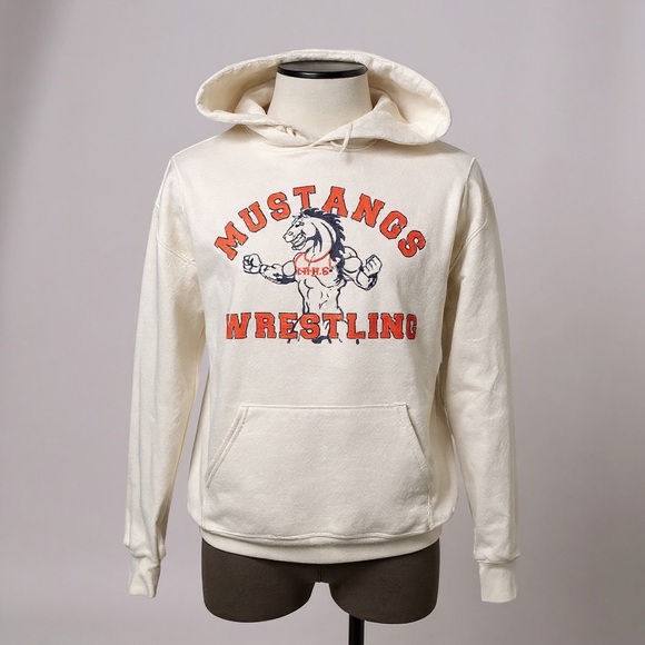 Cream Mustangs Hoodie - Picture 1 of 6